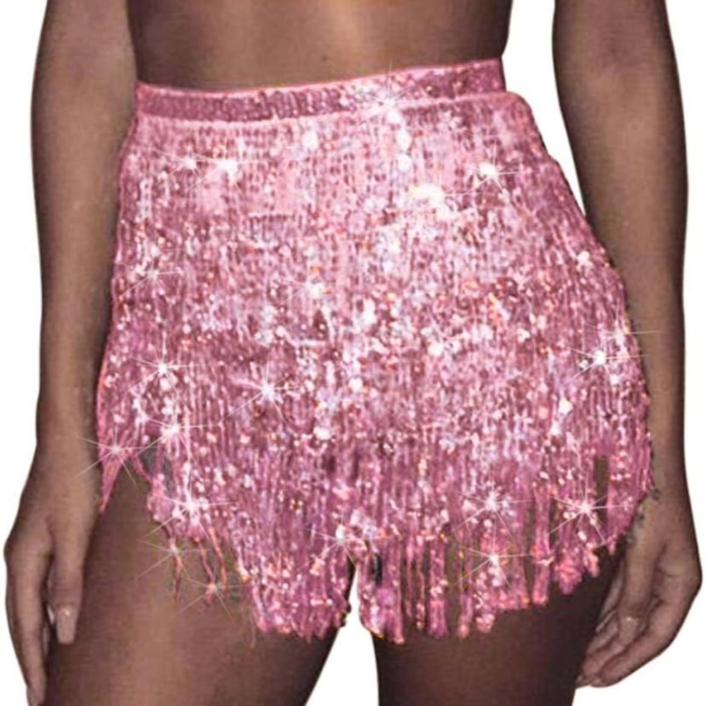 *NWT* Sequin Tassel Hip Scarf